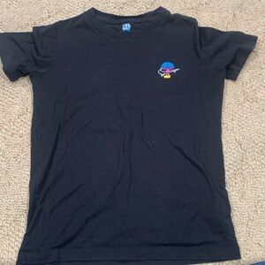 Nike Kids Black Tee with Colorful Embroidery